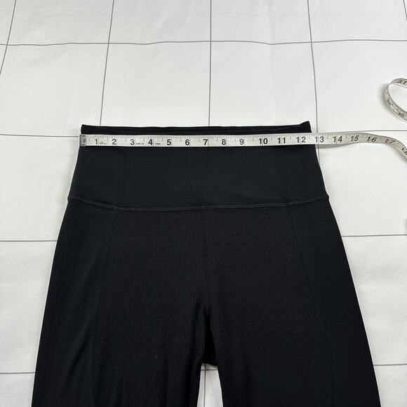 Athleta Leggings Womens Small Black Rise Up Rib 7/8 Yoga Athletic Gym Pilates - Picture 8 of 11